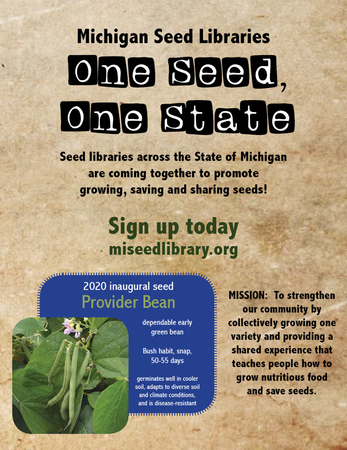 One Seed, One State – MI Seed Library Network